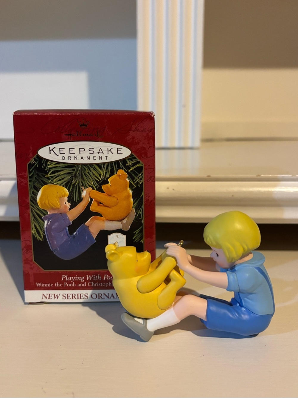 Vintage 1999 Hallmark Playing With Pooh Ornament #1 Series